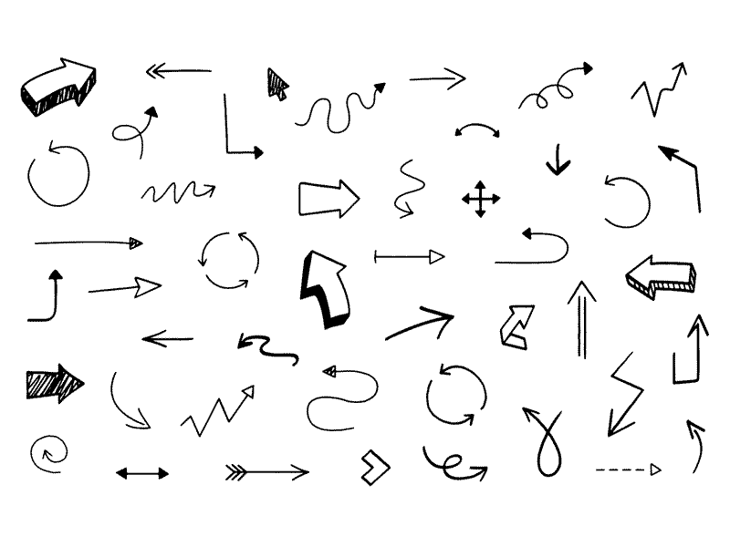800x600 46 Hand Drawn Arrows Sketch Freebie - Handwriting Sketch
