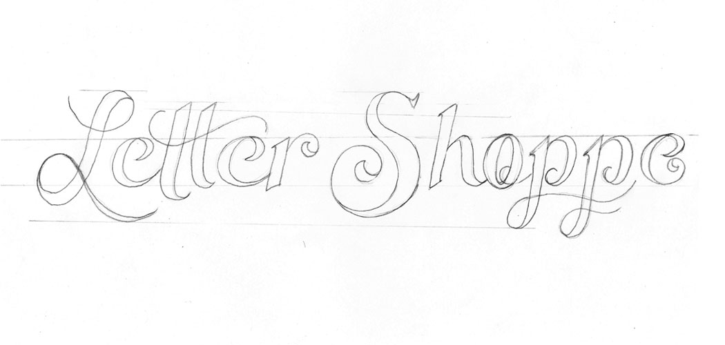 1050x500 Creating A Hand Lettered Logo Design Inside Design Blog - Handwriting Sketch