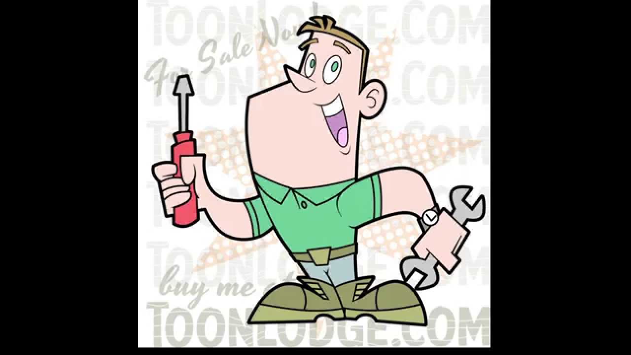 1280x720 Time Lapse Cartoon Sketch Handyman - Handyman Sketch