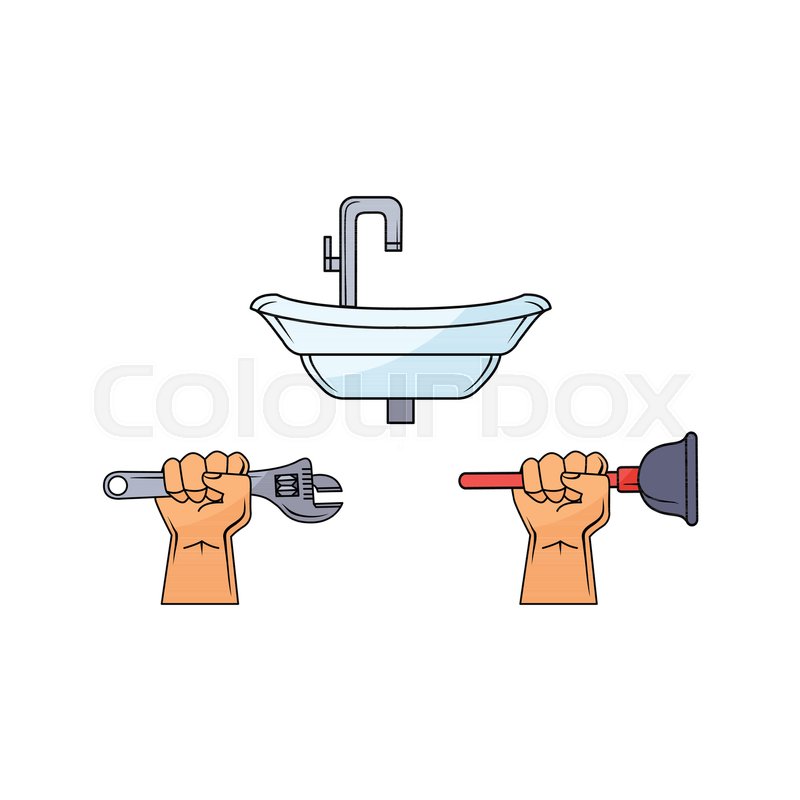 800x800 Vector Sketch Man Handyman Muscular Hand Holding Monkey Plumbing - Handyman Sketch