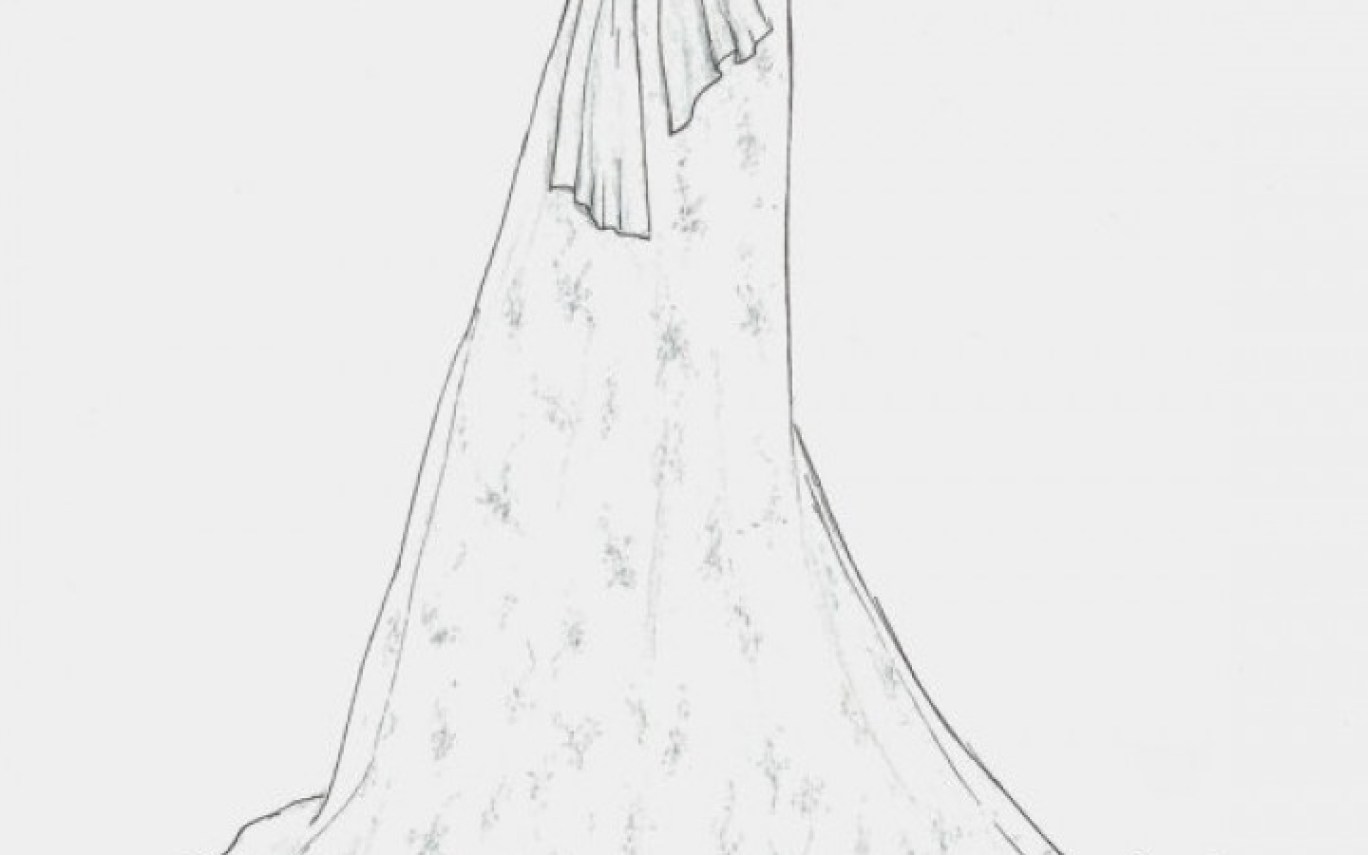 1368x855 Hanger Getdrawings Wedding Dress Drawing Pictures Www - Hanger Sketch