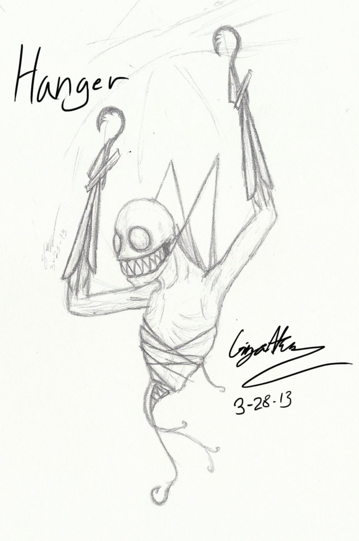 728x1097 Hanger Sketch By Jinbeizamezama - Hanger Sketch