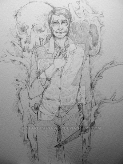 400x533 Hannibal Pencil Sketch By Stardustsavior - Hannibal Sketch