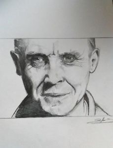 229x300 Sir Anthony Hopkins (Hannibal) By French Sketch Artist, Stephane - Hannibal Sketch