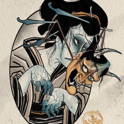 400x400 Sketch Art, Pencil Drawings Tag Hannya Mask Archives - Hannya Mask Sketch