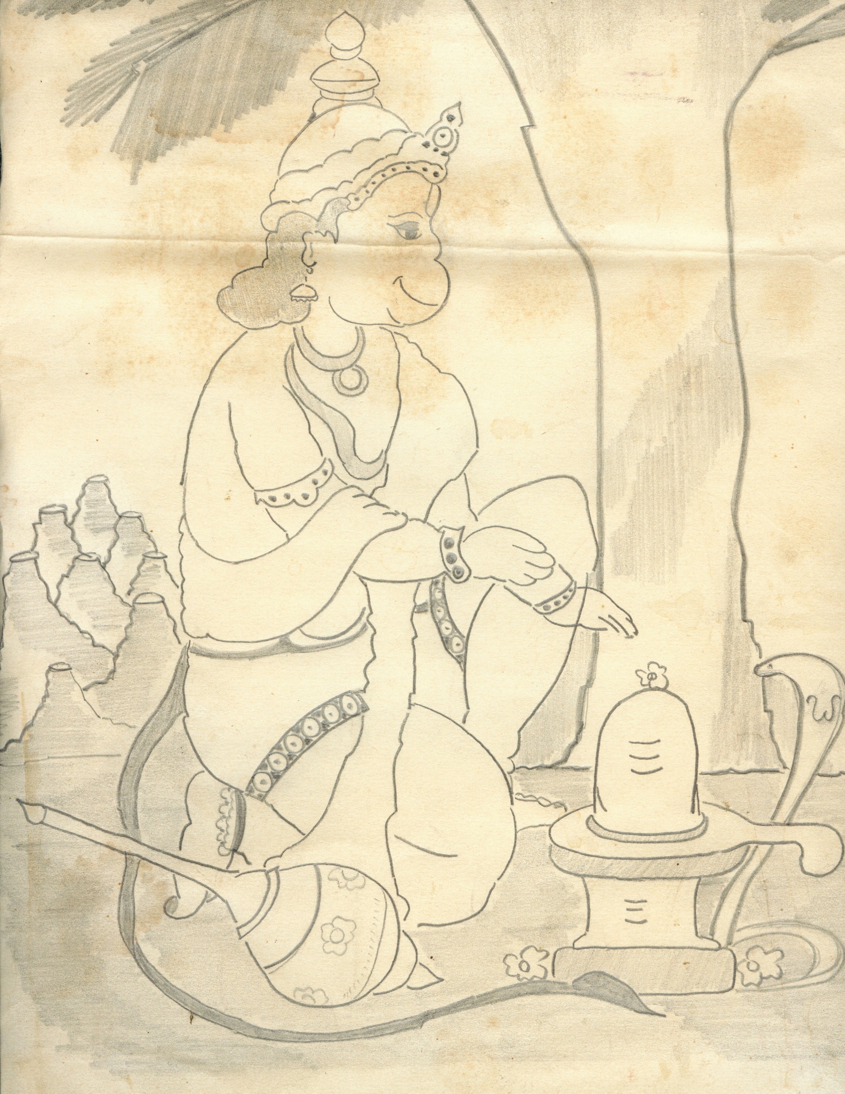 1680x2175 Hanuman Sketches Rajan Draws - Hanuman Sketch