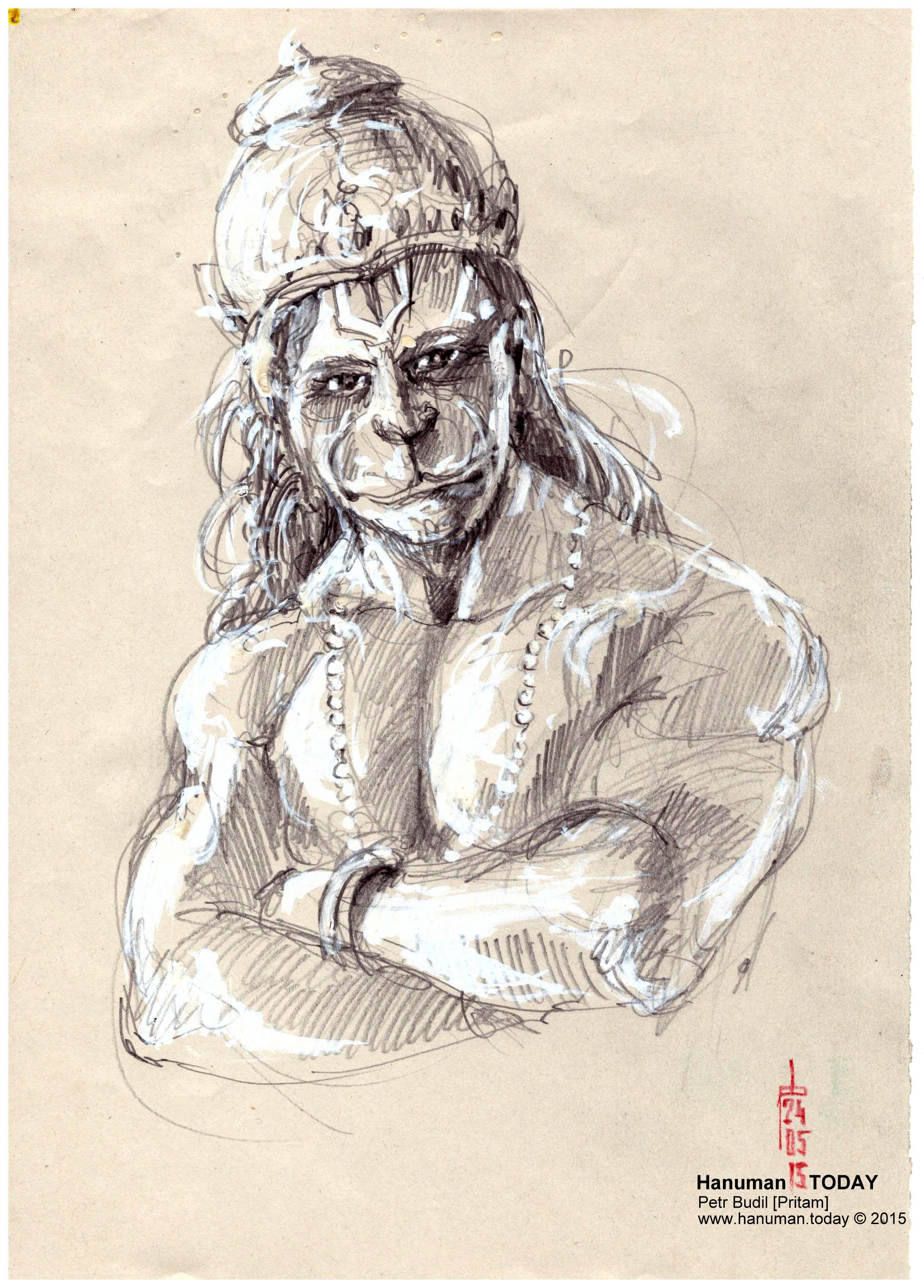 2518x3510 Sunday, May 24, 2015 Hanuman Today - Hanuman Sketch