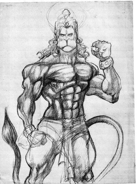 474x636 Hanuman Hanuman In 2018 Hanuman, Shri Hanuman And - Hanuman Sketch