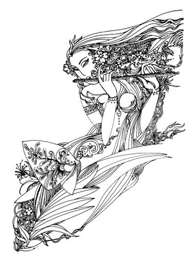 375x499 Happiness Drawing By Zhihong Li Saatchi Art - Happiness Sketch