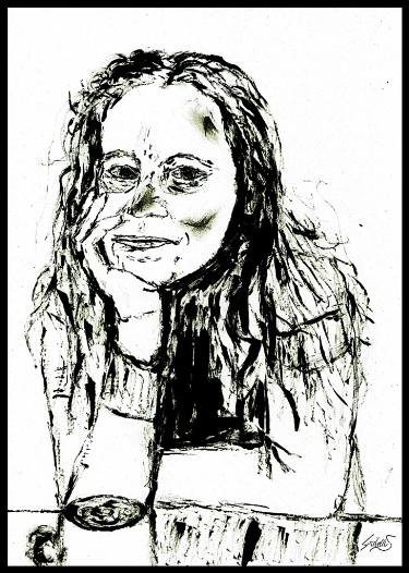 375x526 Happiness Drawing By Stefan Kibellus Saatchi Art - Happiness Sketch