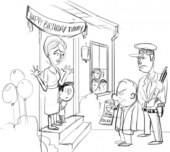 598x535 Happy Birthday Song Sketch Cartoon - Happy Birthday Sketch