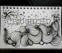 215x185 Happy Birthday Images On - Happy Birthday Sketch Images