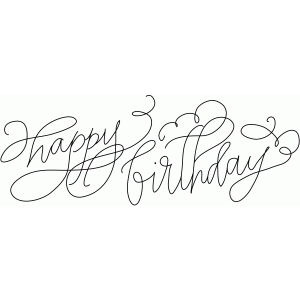 300x300 Silhouette Design Store - Happy Birthday Sketch Images