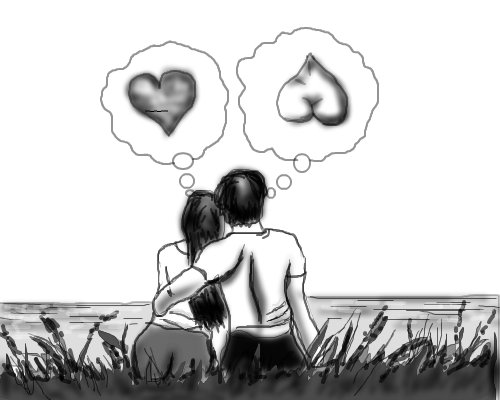 500x400 A Happy Couple A People Speedpaint Drawing By Sweetcolours - Happy Couple Sketch