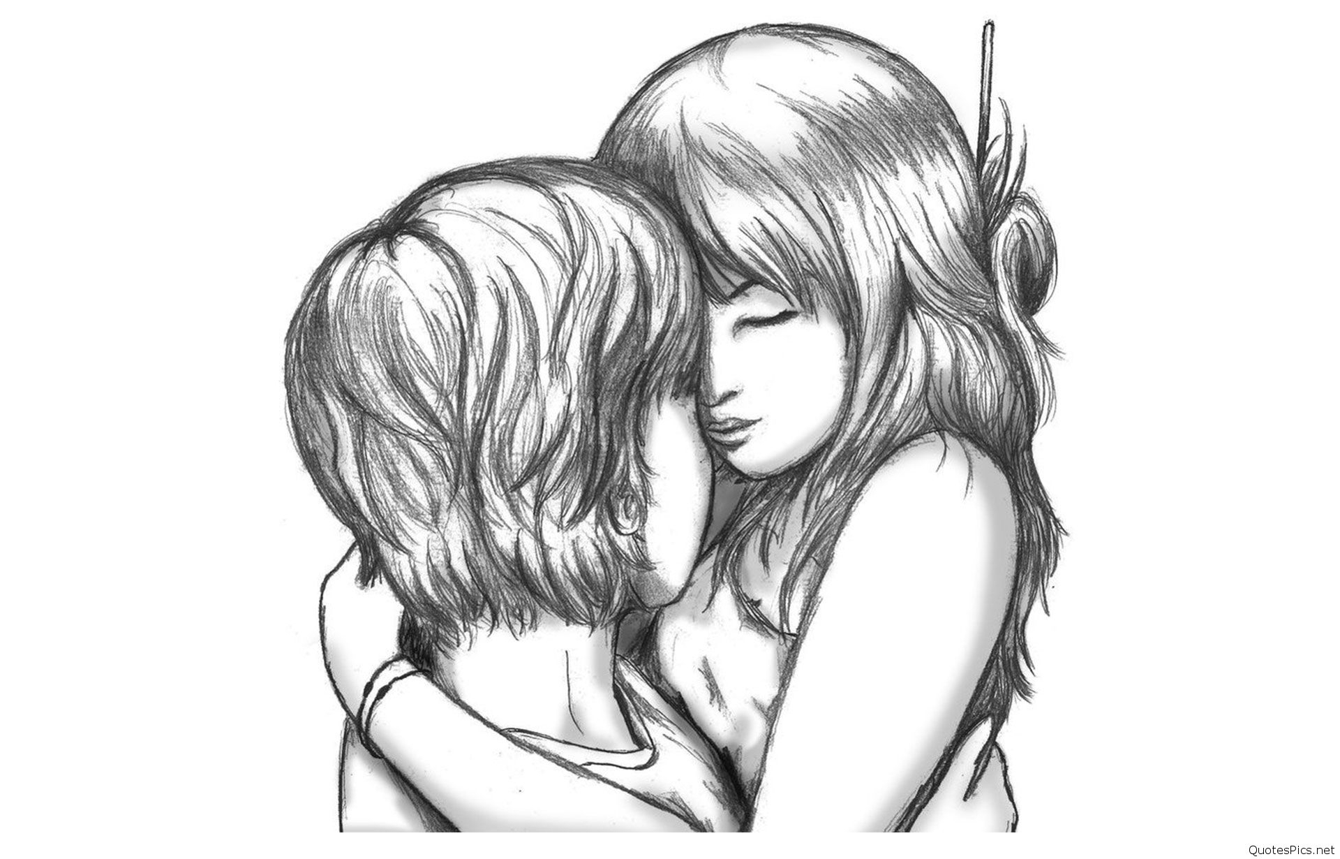 1920x1230 Alone But Happy Boy By Sketch Love Couple Drawings, Pics, Quotes - Happy Couple Sketch