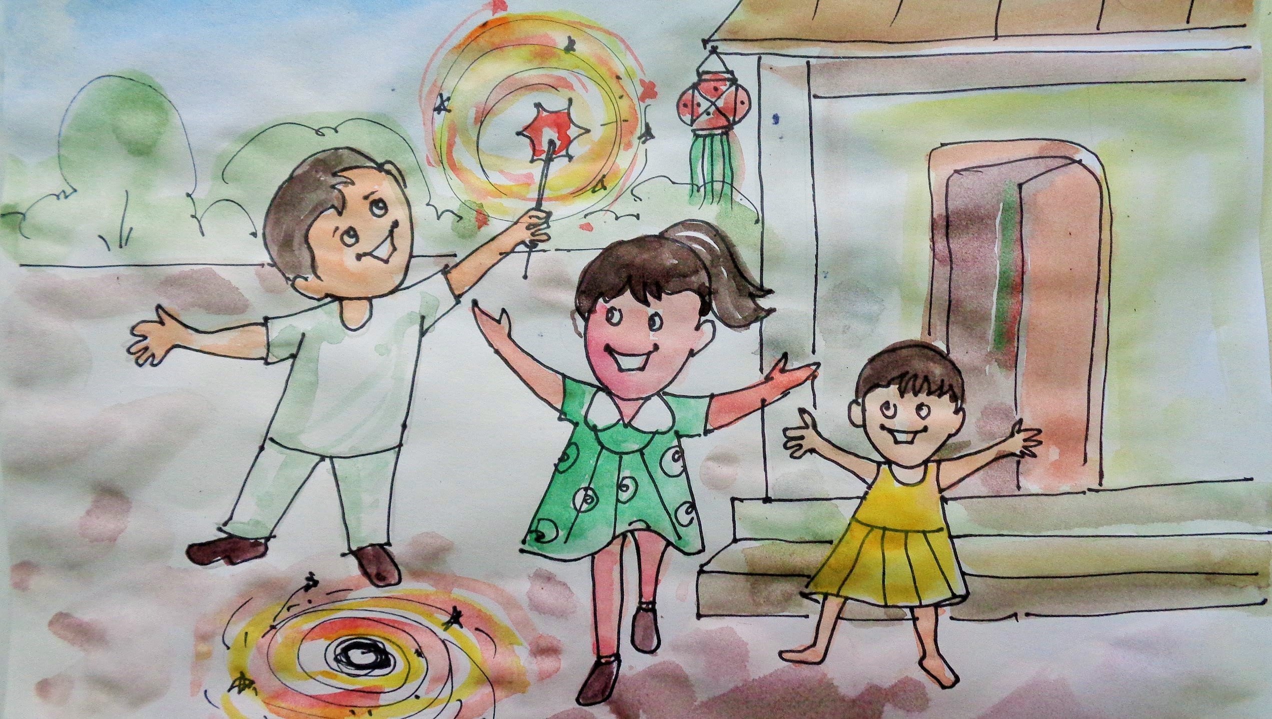 2543x1437 Happy Diwali Speacial - Happy Diwali Sketches