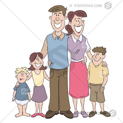 480x480 Happy Family Staystock - Happy Family Sketch