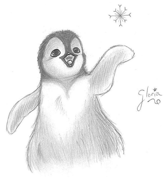 688x744 Happy Feet Gloria By Twilight Kairi - Happy Feet Sketch