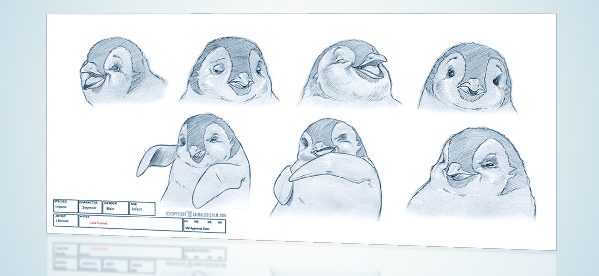 1230x566 Image - Happy Feet Sketch