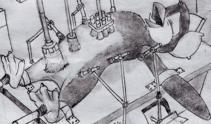 704x414 Image - Happy Feet Sketch