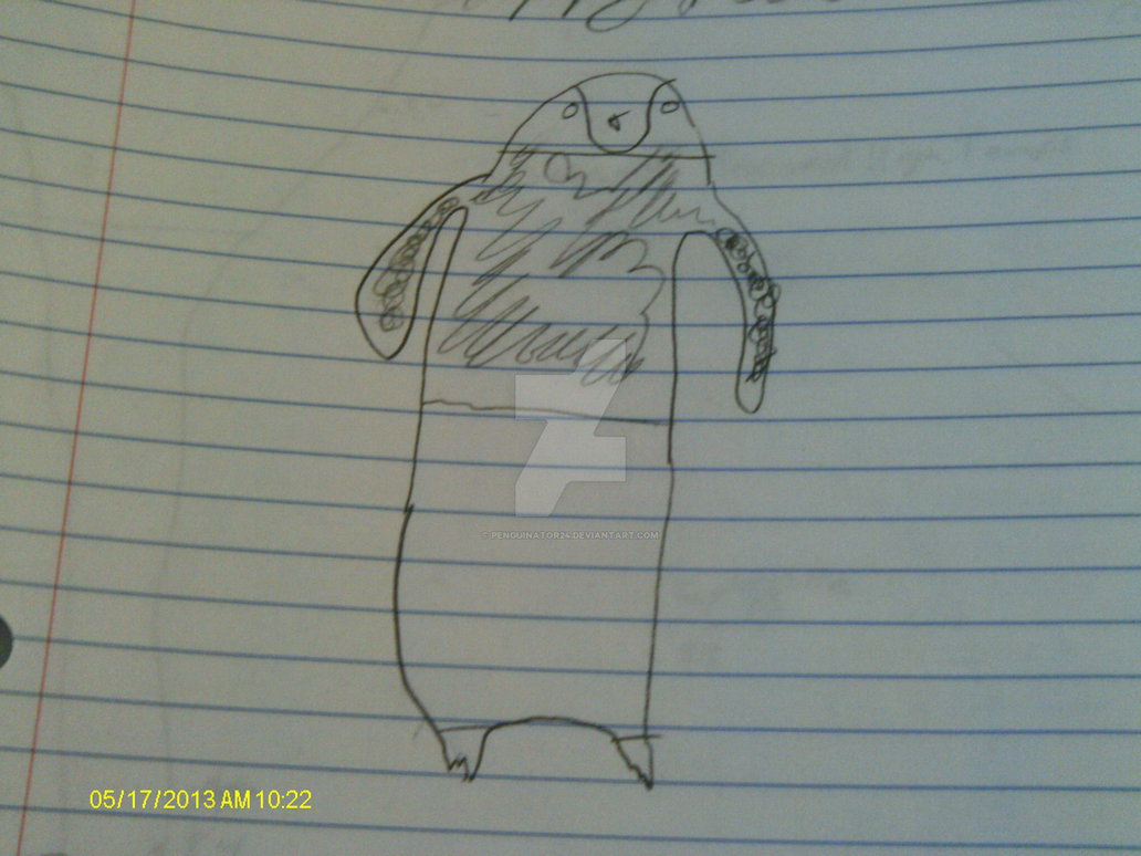 1032x774 Real Old Drawing Of Mumble Happy Feet By Penguinator24 - Happy Feet Sketch