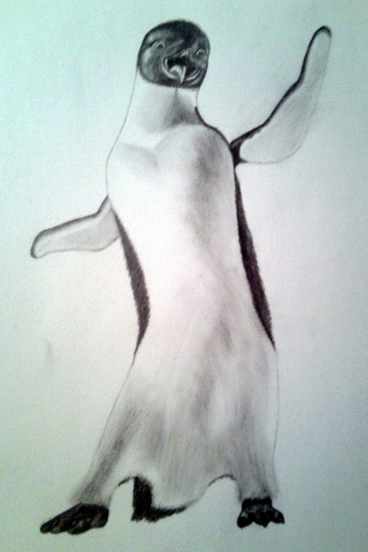 729x1095 Happy Feet - Happy Feet Sketch