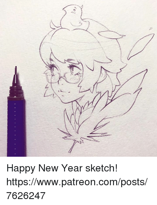 Happy New Year Sketch