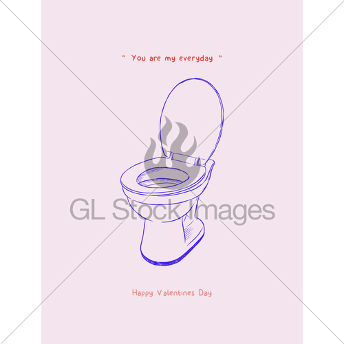 500x500 Happy Valentines Day Gift Card, You Are My Every Day Conc... Gl - Happy Valentine Day Sketch