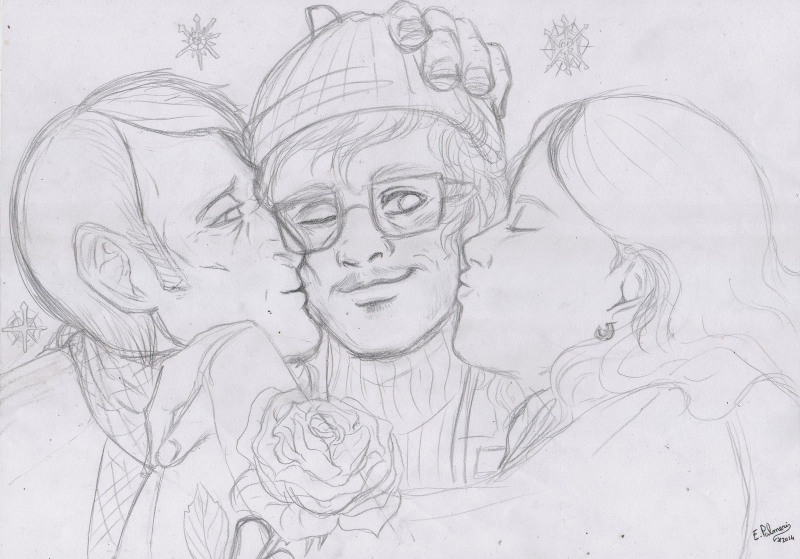 1600x1118 Hannibal - Happy Valentine Day Sketch