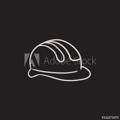 Hard Hat Sketch at PaintingValley.com | Explore collection of Hard Hat ...