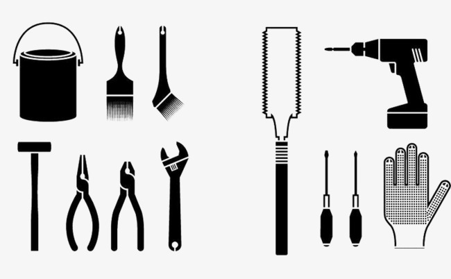 650x402 Image Tools, Tools Clipart, Hardware, Sketch Png Image And Clipart - Hardware Sketch
