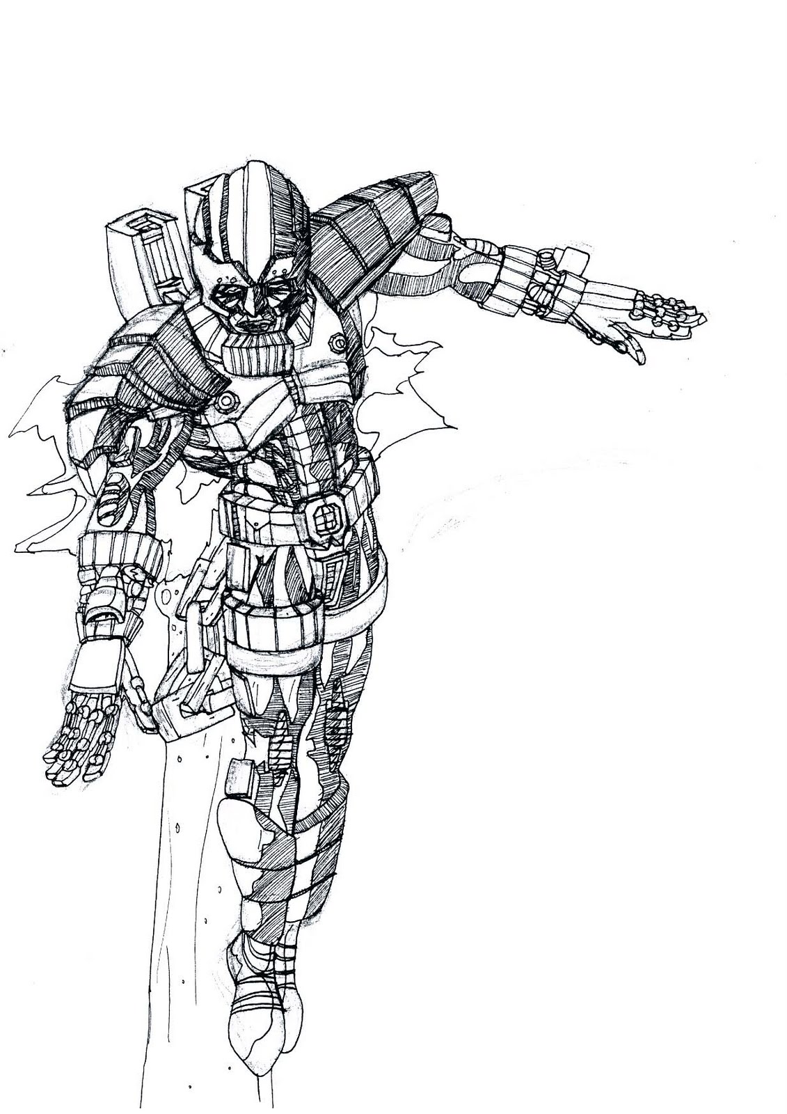 1131x1600 James Mathurin Art Milestone Sketches - Hardware Sketch