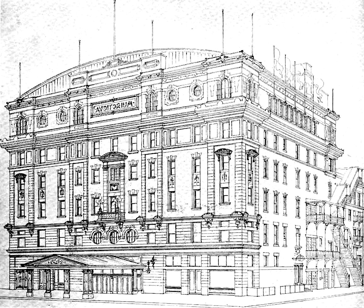 1200x1013 The Harlem Alhambra - Harlem Sketch