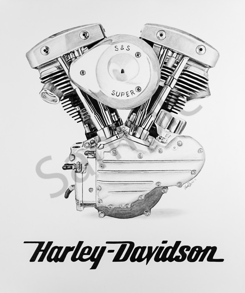 Harley Davidson Logo Sketch at PaintingValley.com | Explore collection ...