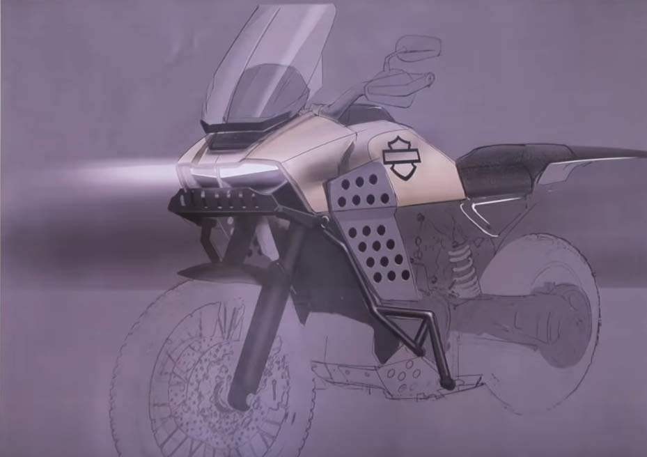 929x656 Will The Harley Davidson Pan America Be A Big Hit Or Bust - Harley Davidson Motorcycle Sketch