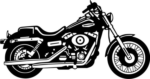 640x339 Collection Of Free Harle Clipart Svg. Download On Ubisafe - Harley Davidson Motorcycle Sketch