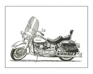 300x240 Harley Davidson Drawings Fine Art America - Harley Davidson Sketch