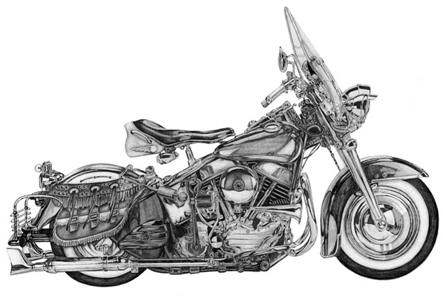 640x440 Dana Parisi - Harley Davidson Sketch