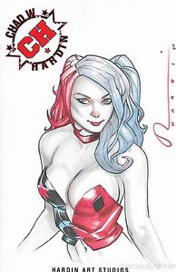 194x300 Chad Hardin Art Studios Sketch Book Original Cover Harley Quinn - Harley Quinn Sketch
