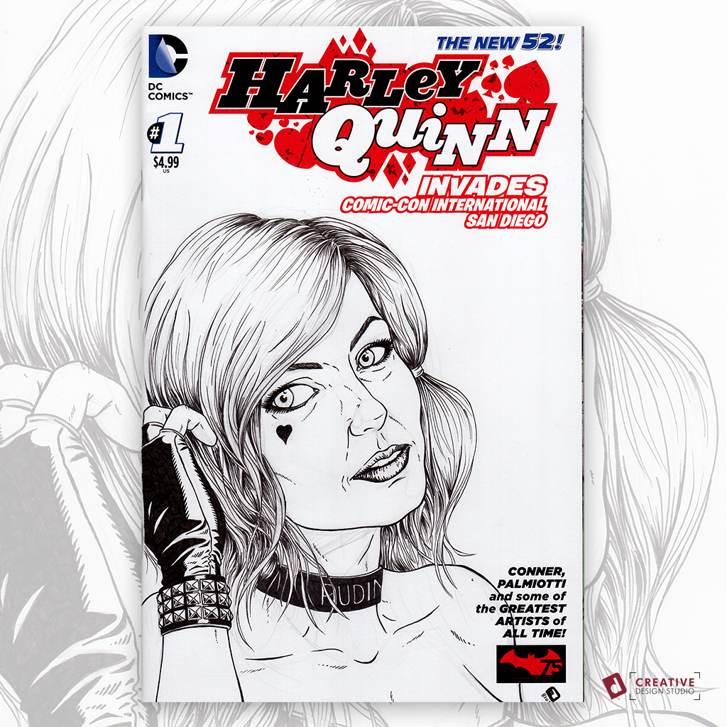 1024x1024 Harley Quinn Sketch Cover On Behance - Harley Sketch