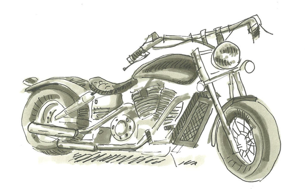 1024x636 Harley Sketch By Annarchist - Harley Sketch