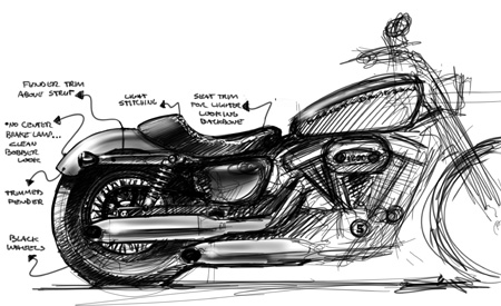450x275 Does Anyone Have Nightster Concept Sketches - Harley Sketch