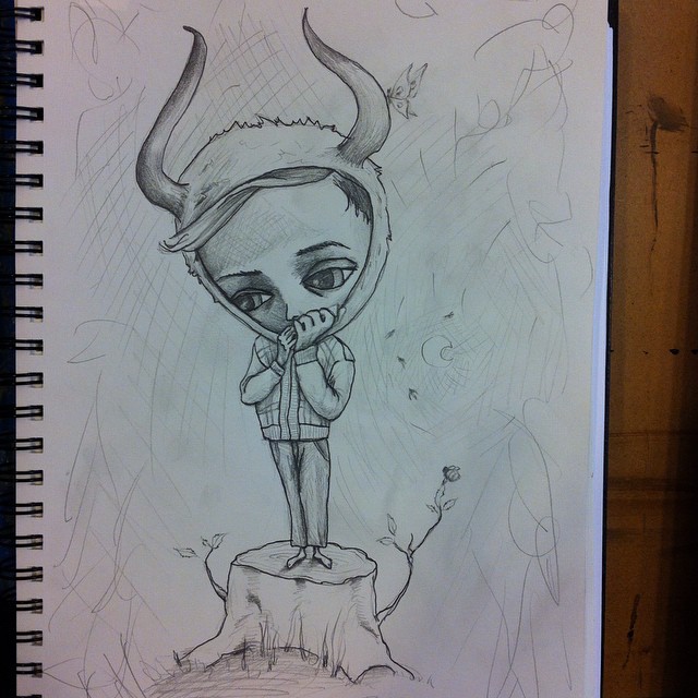 640x640 Instagram - Harmonica Sketch