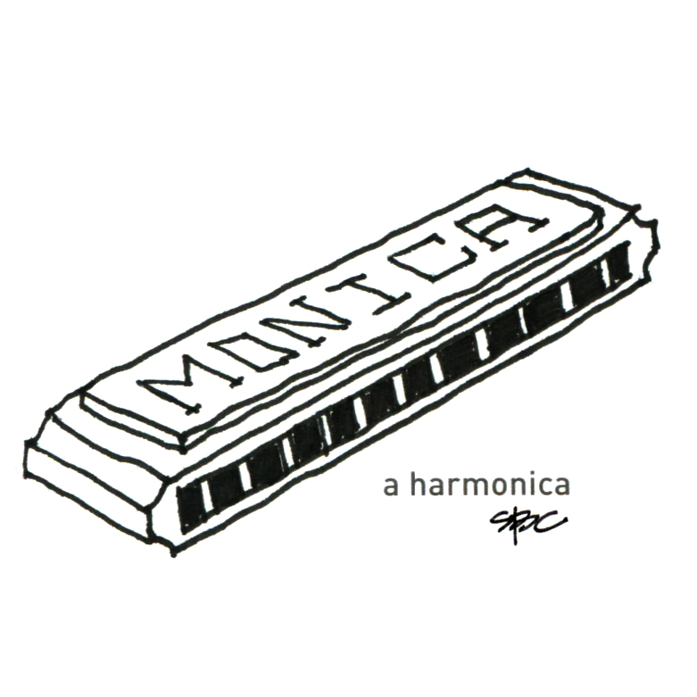Harmonica Sketch at Explore collection of
