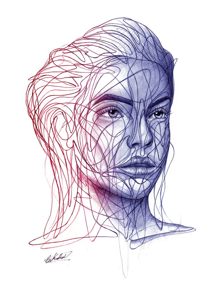 770x1027 Harmony Drawing By Bav Kudhail Saatchi Art - Harmony Sketch