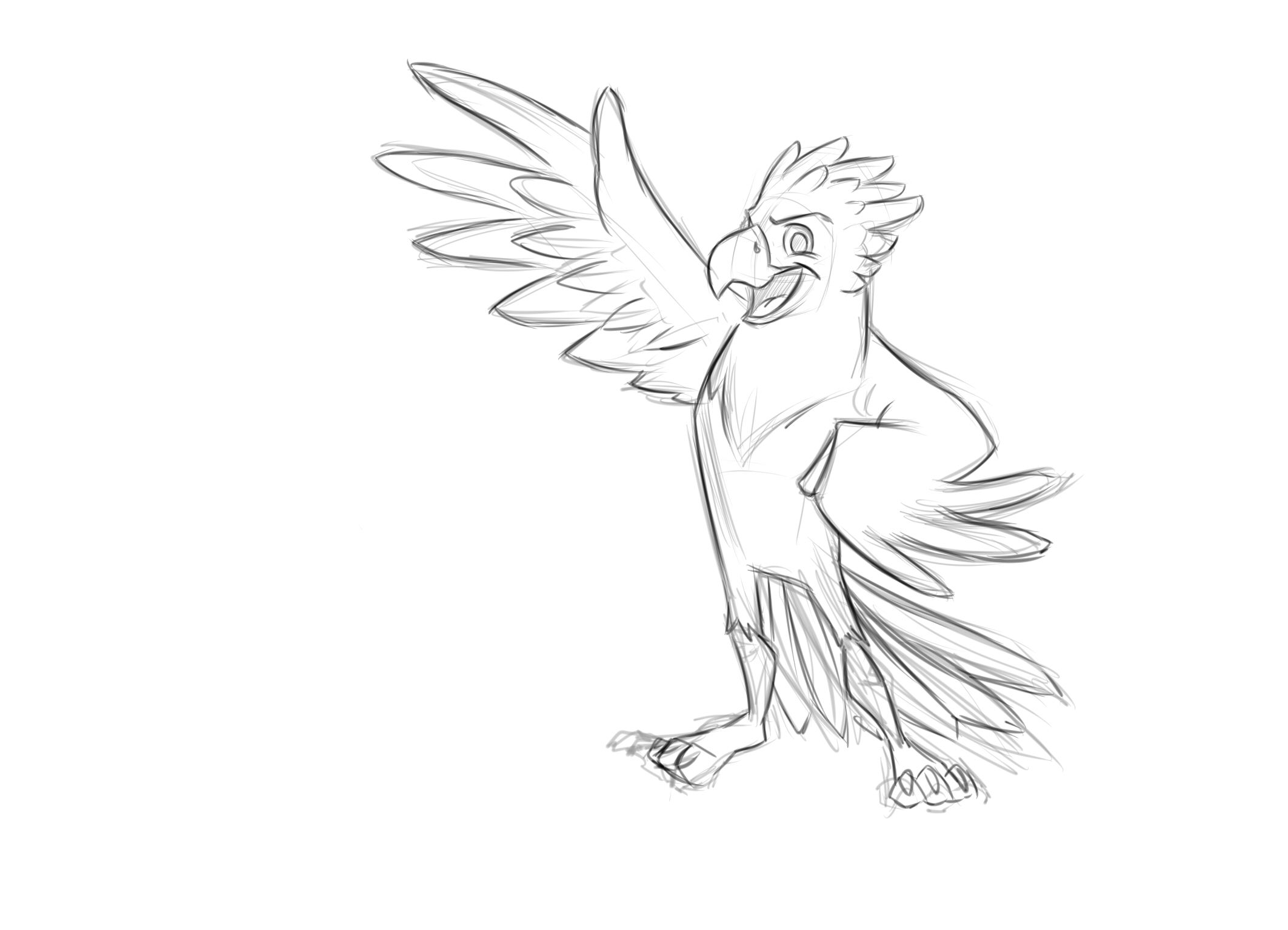 2125x1535 Harpy Eagle Sketch Steemit - Harpy Eagle Sketch