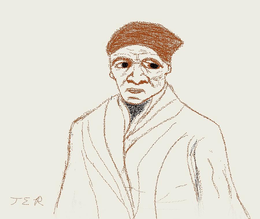 900x756 Harriet Tubman Digital Art By James Rich - Harriet Tubman Sketch