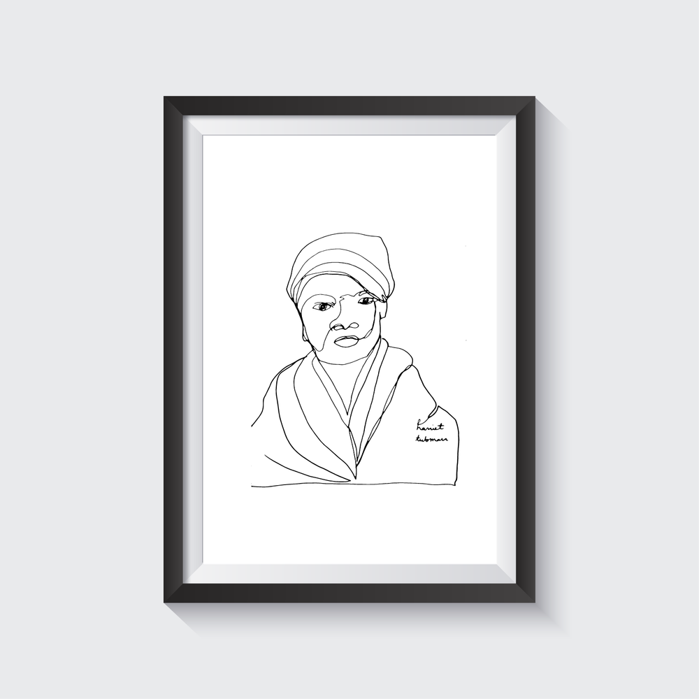 1000x1000 Harriet Tubman - Harriet Tubman Sketch