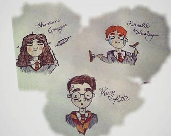 340x270 Harry Potter Cartoon Etsy - Harry Potter Cartoon Sketch