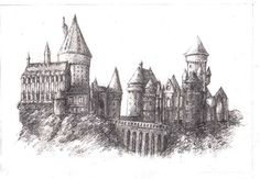 236x163 Hogwarts Castle Hogwarts Castle By Lilmissleah - Harry Potter Castle Sketch